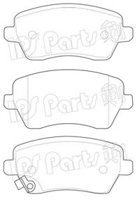 IPS PARTS ibd1884 -  Комплект тормозных колодок, дисковый тормоз
